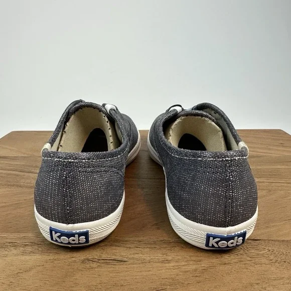 New NIB Womens Keds Champion Matte Metallic Blue Shoes Sneakers Size 6.5 M - Picture 6 of 8